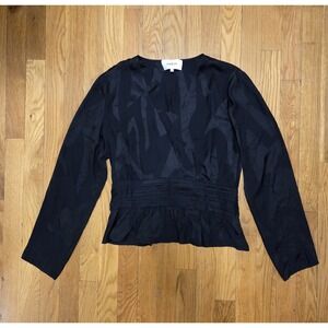 Ba&sh Womens Bode Ruched Waist Smoched Back Minimalist Black Size 3 US Large